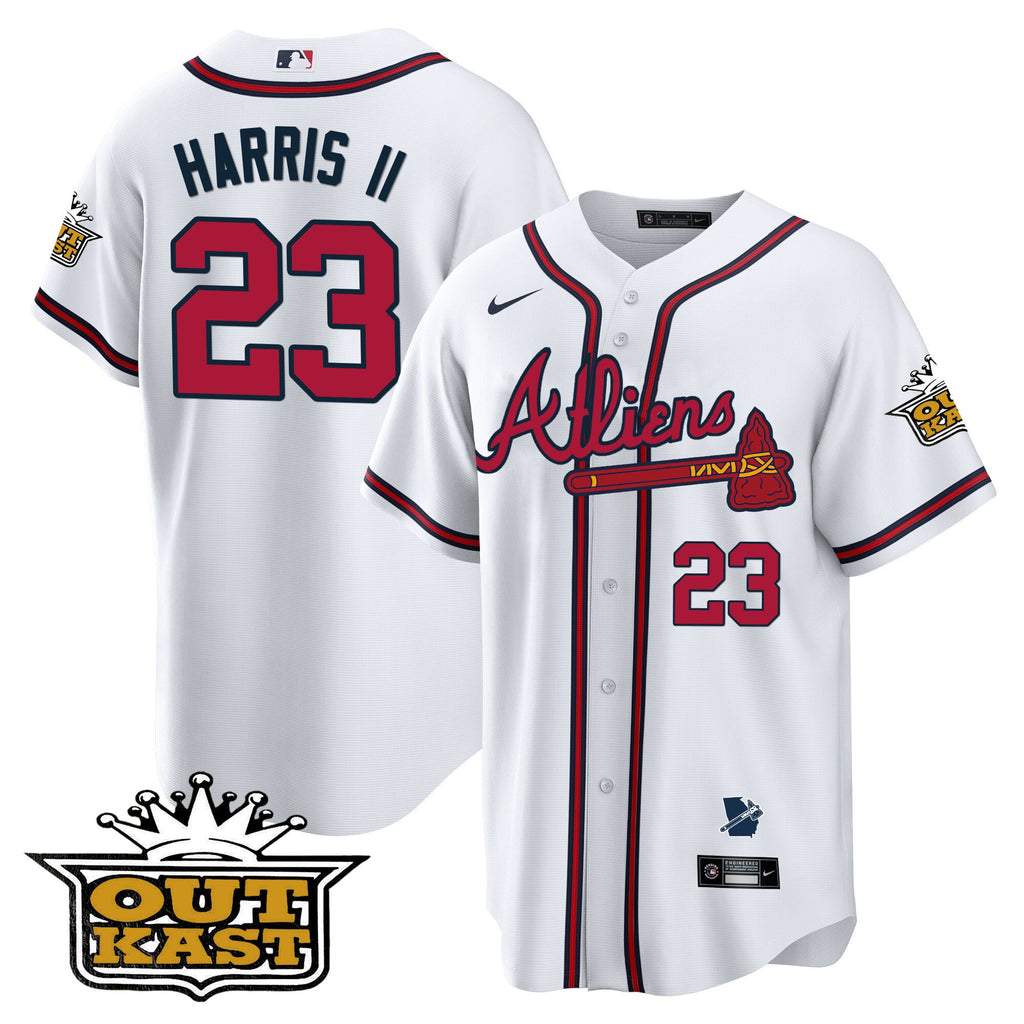 Men's Atlanta Braves Atliens Cool Base Jersey V2 - All Stitched