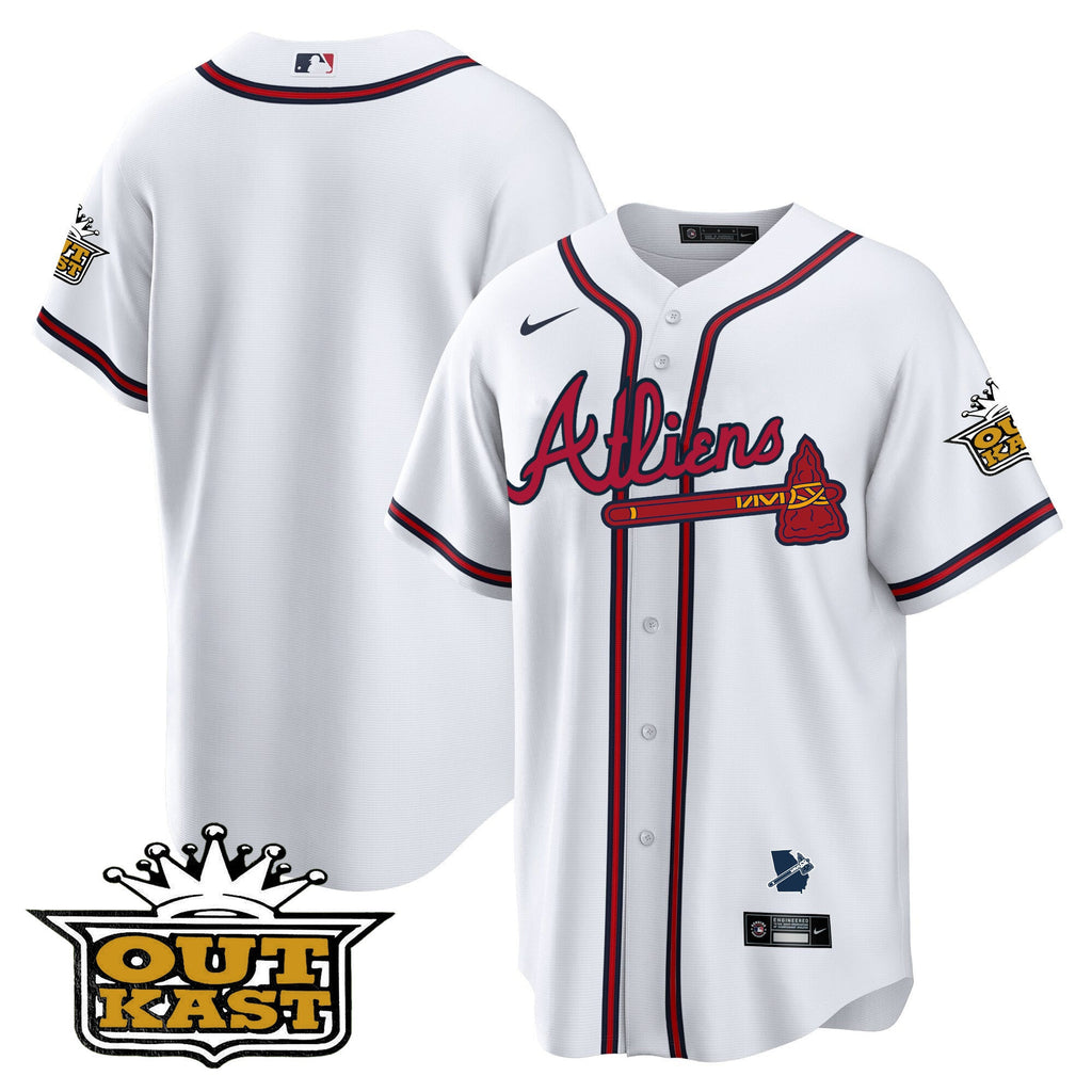 Men's Atlanta Braves Atliens Cool Base Jersey V2 - All Stitched