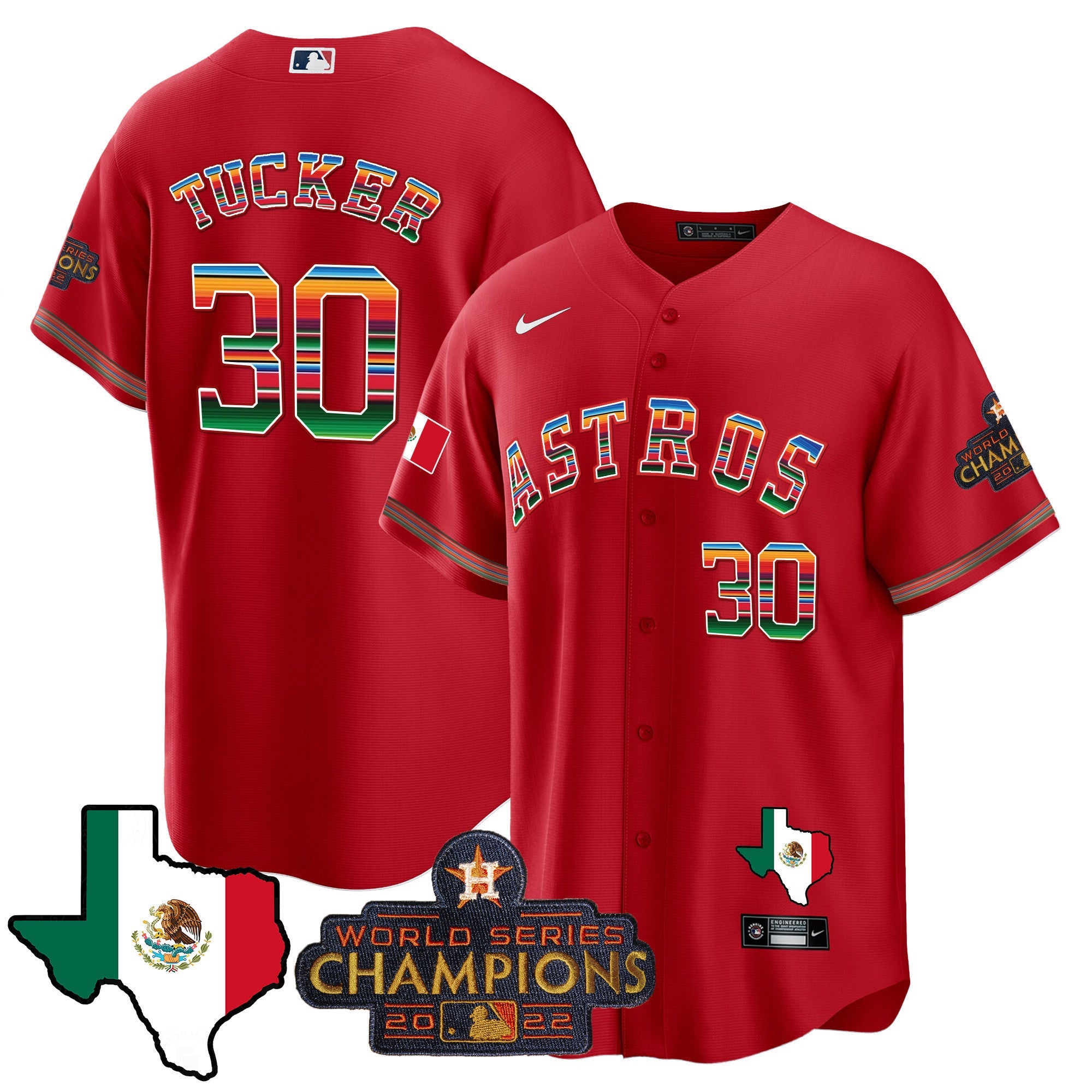 Men's Astros Mexico Texas Map Cool Base Jersey - All Stitched