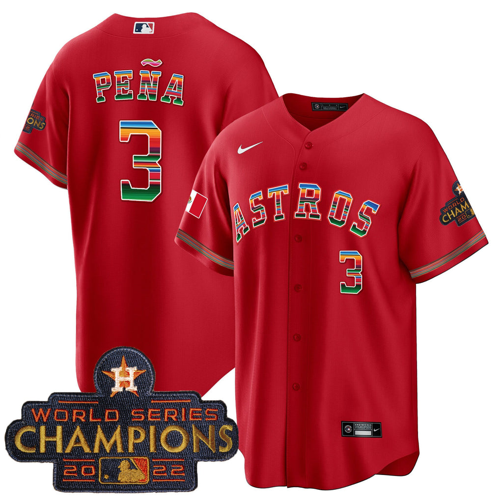 Men's Astros Mexico Cool Base Limited Jersey - All Stitched