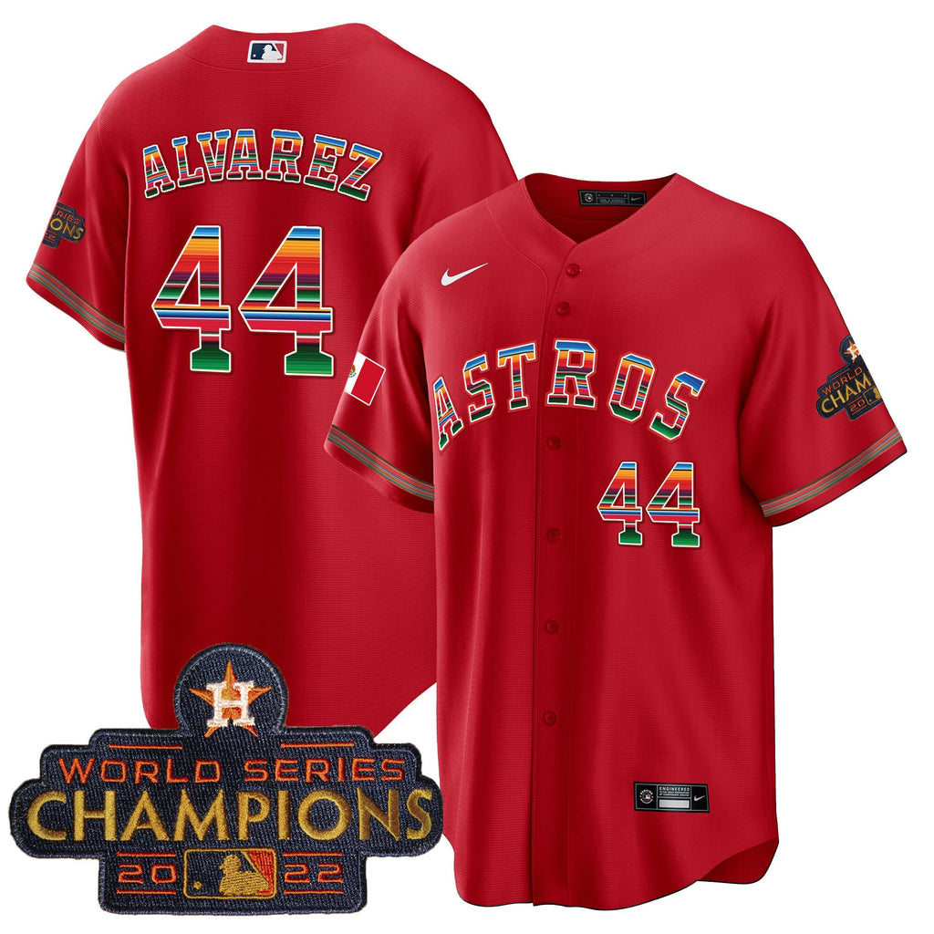 Men's Astros Mexico Cool Base Limited Jersey - All Stitched