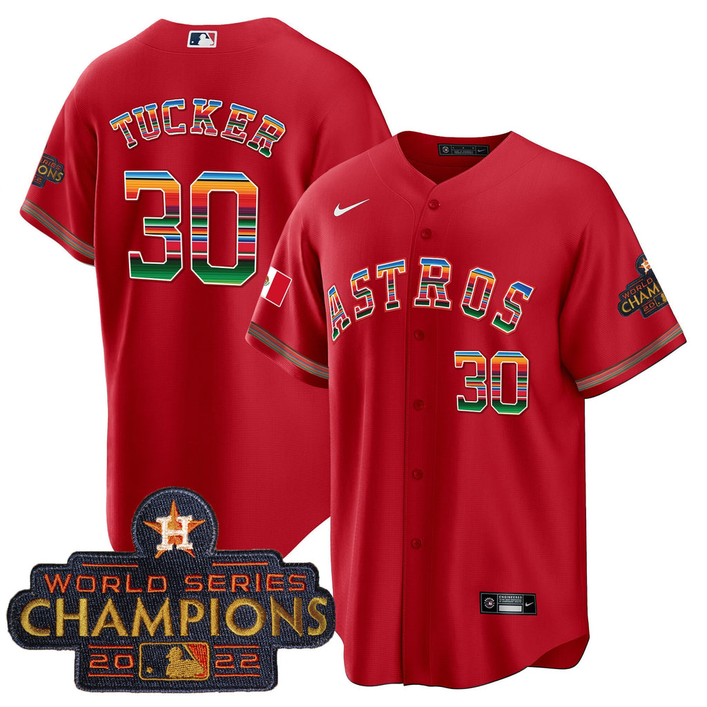 Men's Astros Mexico Cool Base Limited Jersey - All Stitched