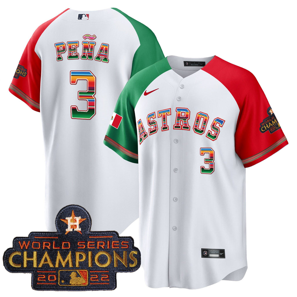 Men's Astros Mexico Cool Base Limited Jersey - All Stitched