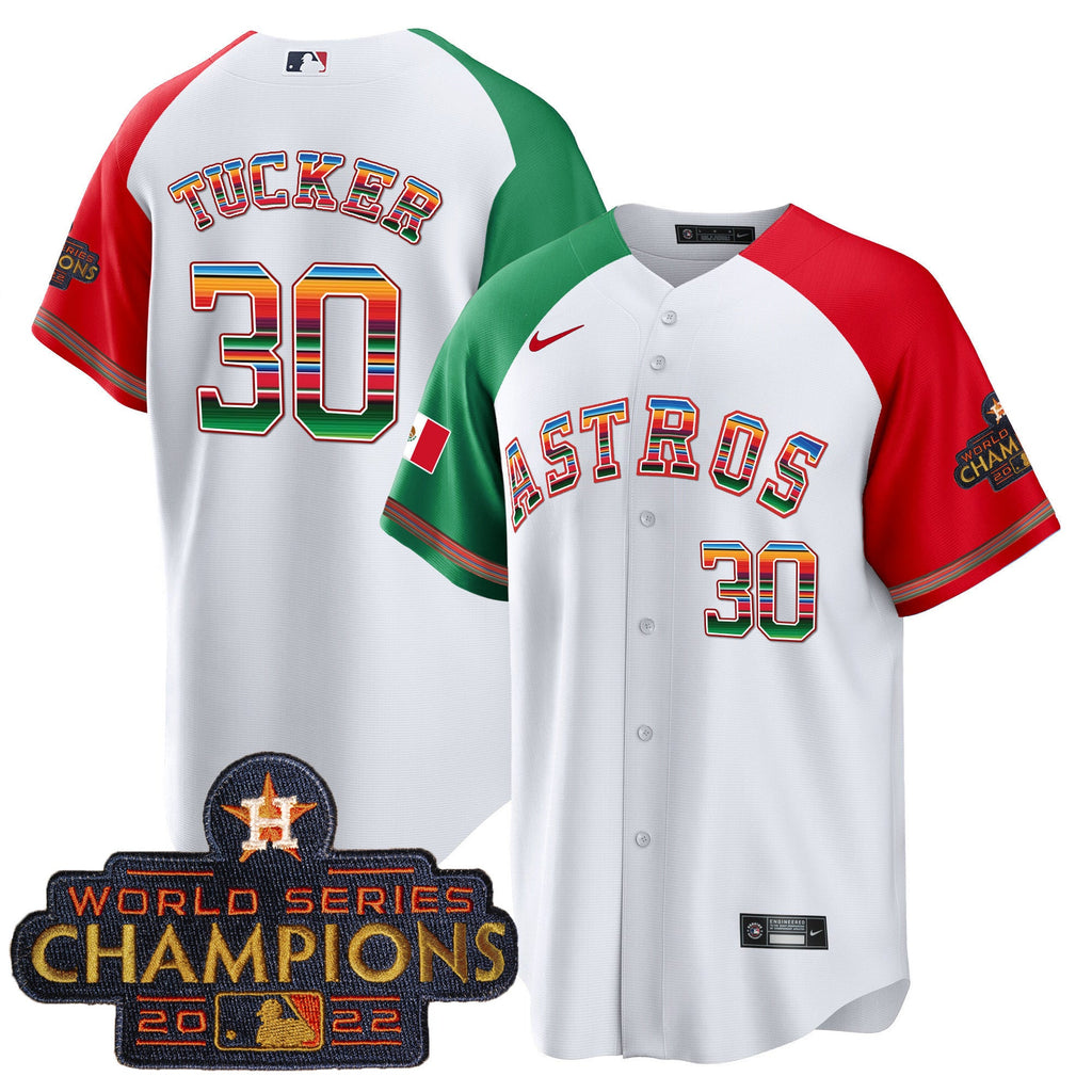 Men's Astros Mexico Cool Base Limited Jersey - All Stitched