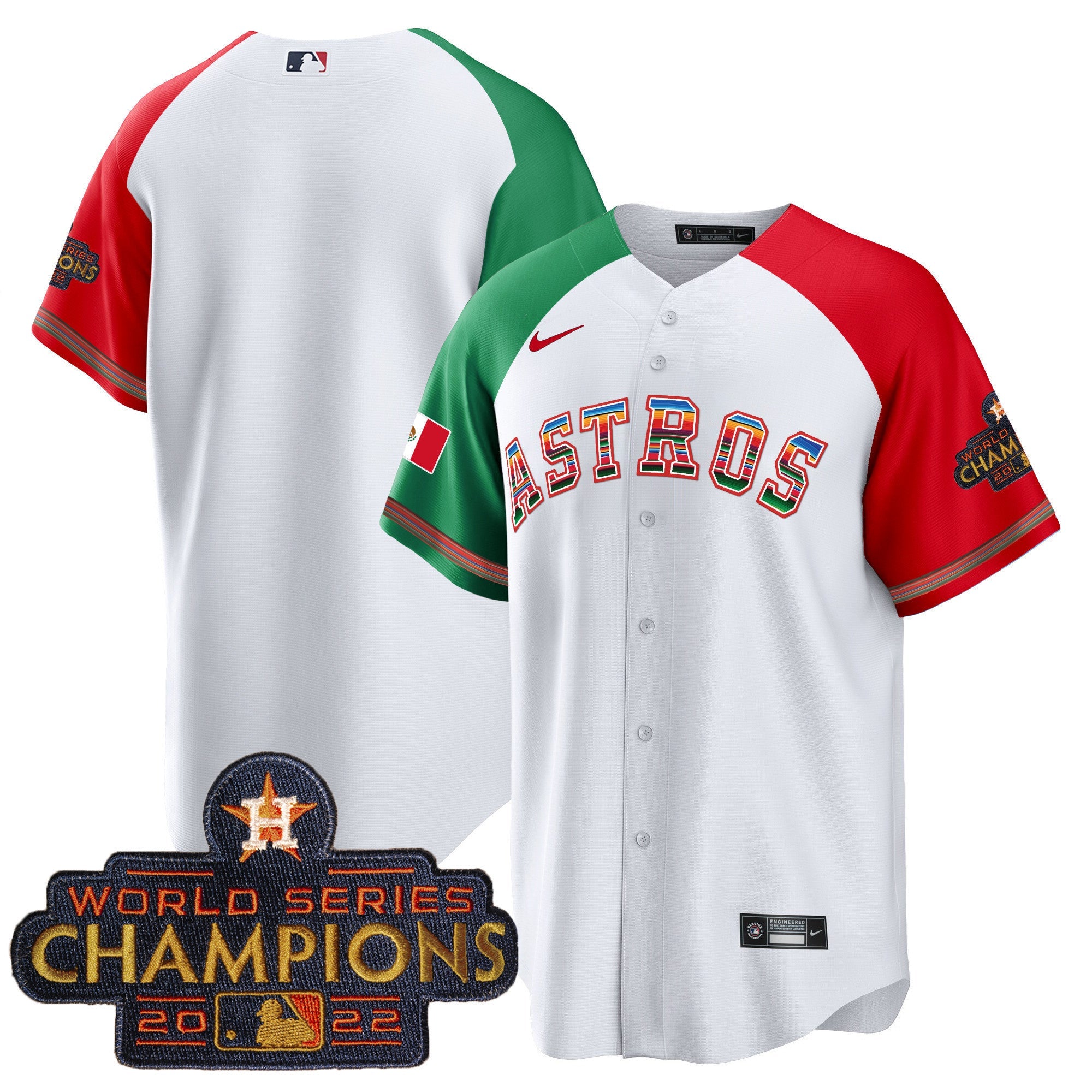 Men's Astros Mexico Cool Base Limited Jersey - All Stitched