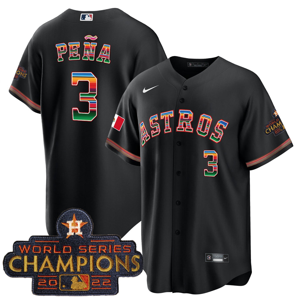 Men's Astros Mexico Cool Base Limited Jersey - All Stitched