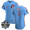 Men's Philadelphia Phillies Cooperstown 2022 World Series Patch Jersey - All Stitched