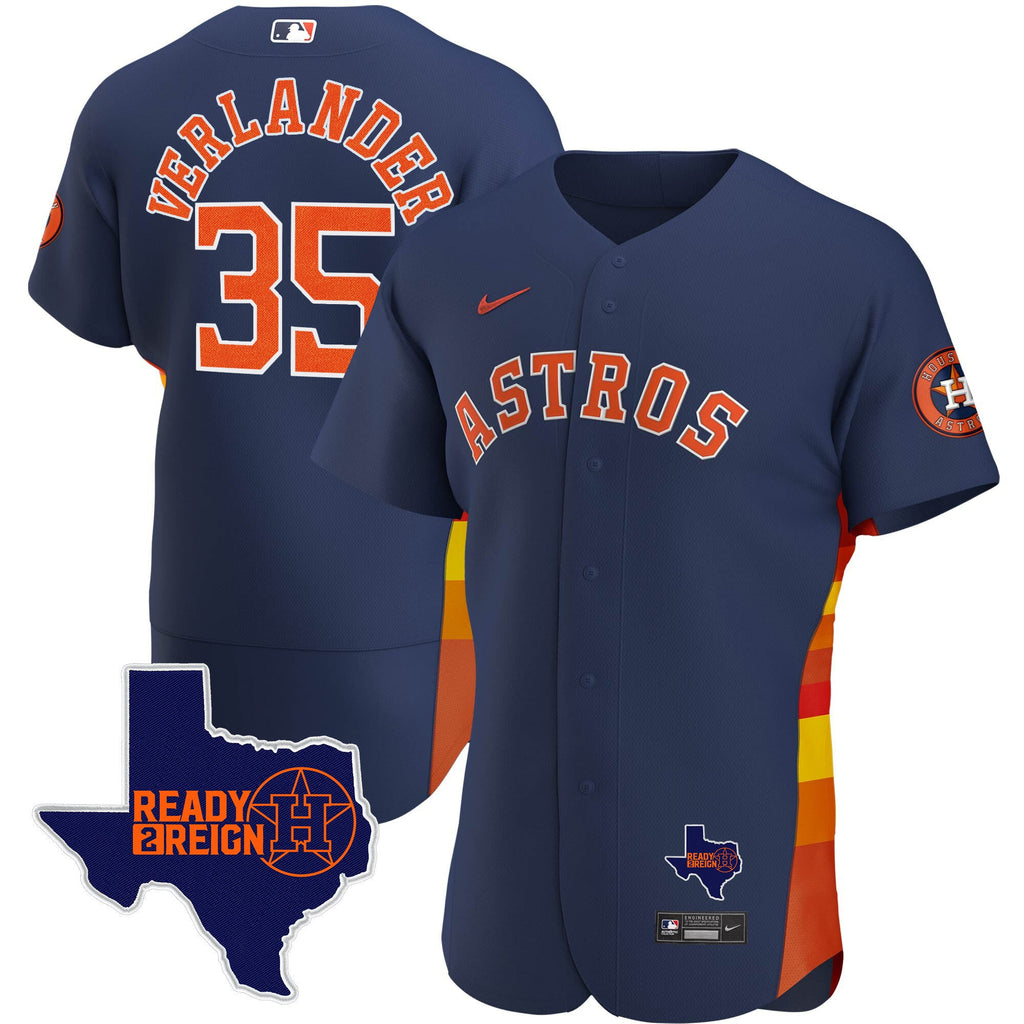 Men's Houston Astros 2023 Ready 2 Reign Flex Base Jersey - All Stitched