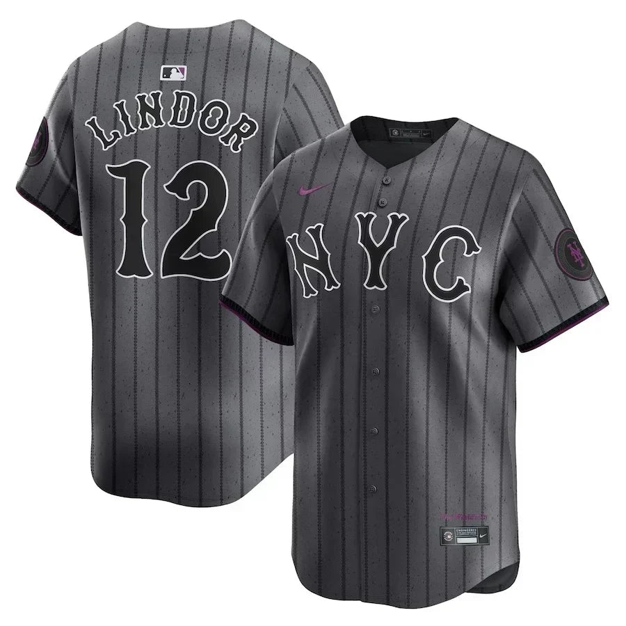 Mets Francisco Graphite 2024 City Connect Limited Player Jersey L21 - All Stitched