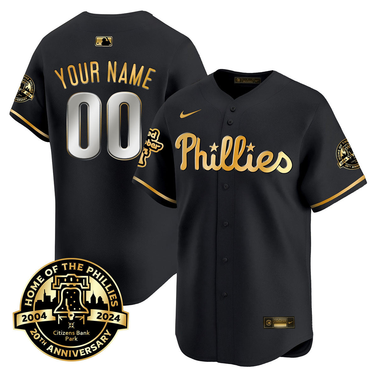 Men's Phillies Citizen Bank Park's 20Th Anniversary Jersey - All Stitched