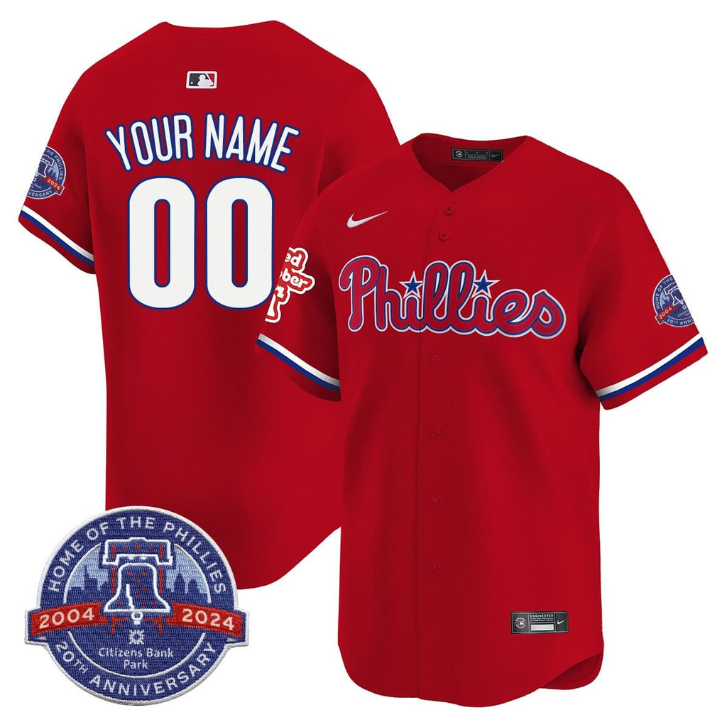 Men's Phillies Citizen Bank Park's 20Th Anniversary Jersey - All Stitched