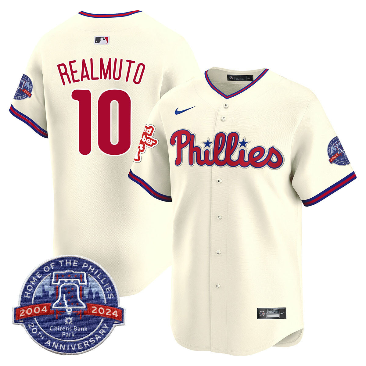 Men's Phillies Citizen Bank Park's 20Th Anniversary Jersey - All Stitched