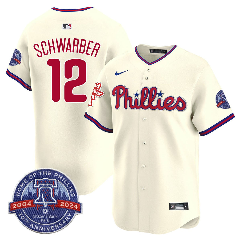 Men's Phillies Citizen Bank Park's 20Th Anniversary Jersey - All Stitched