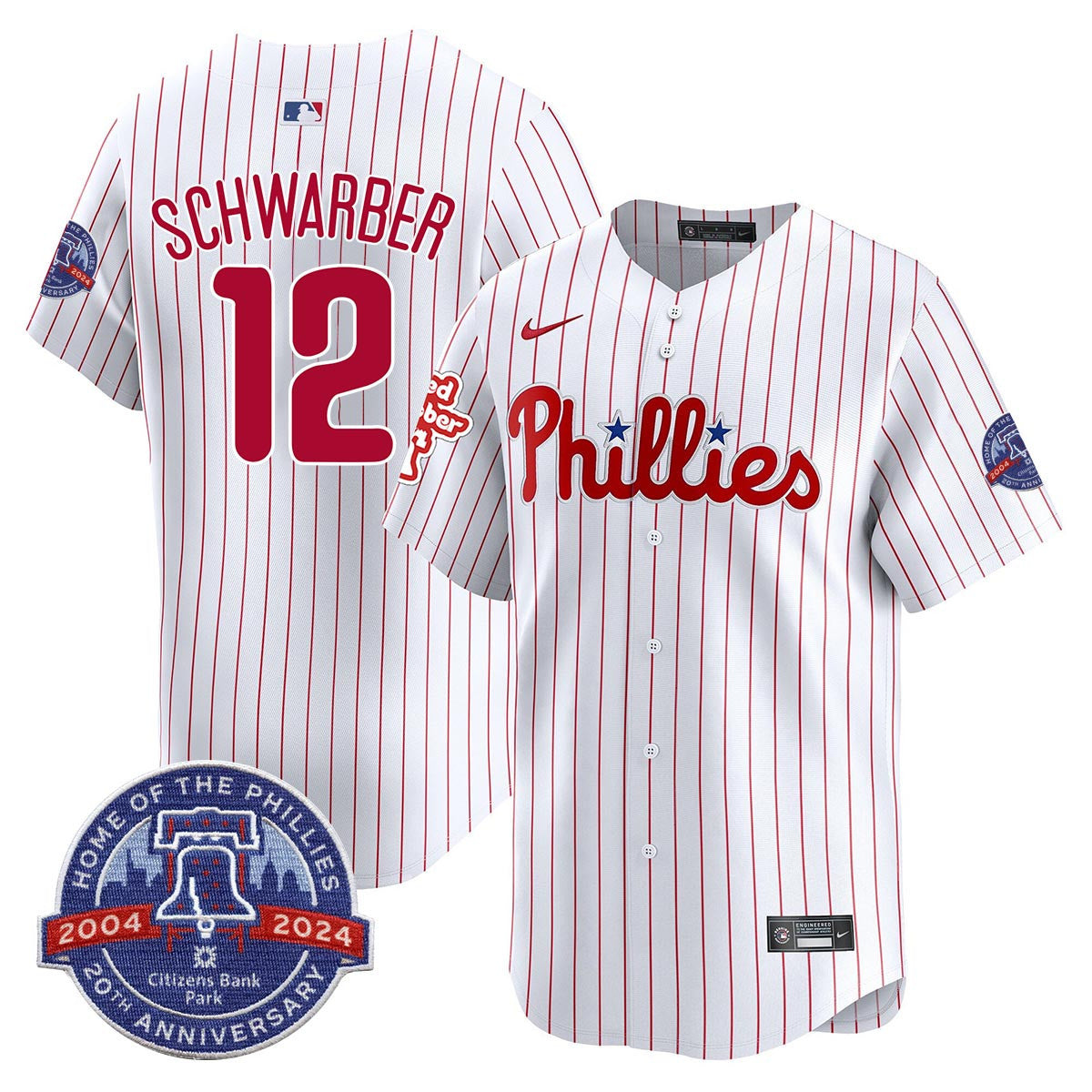 Men's Phillies Citizen Bank Park's 20Th Anniversary Jersey - All Stitched