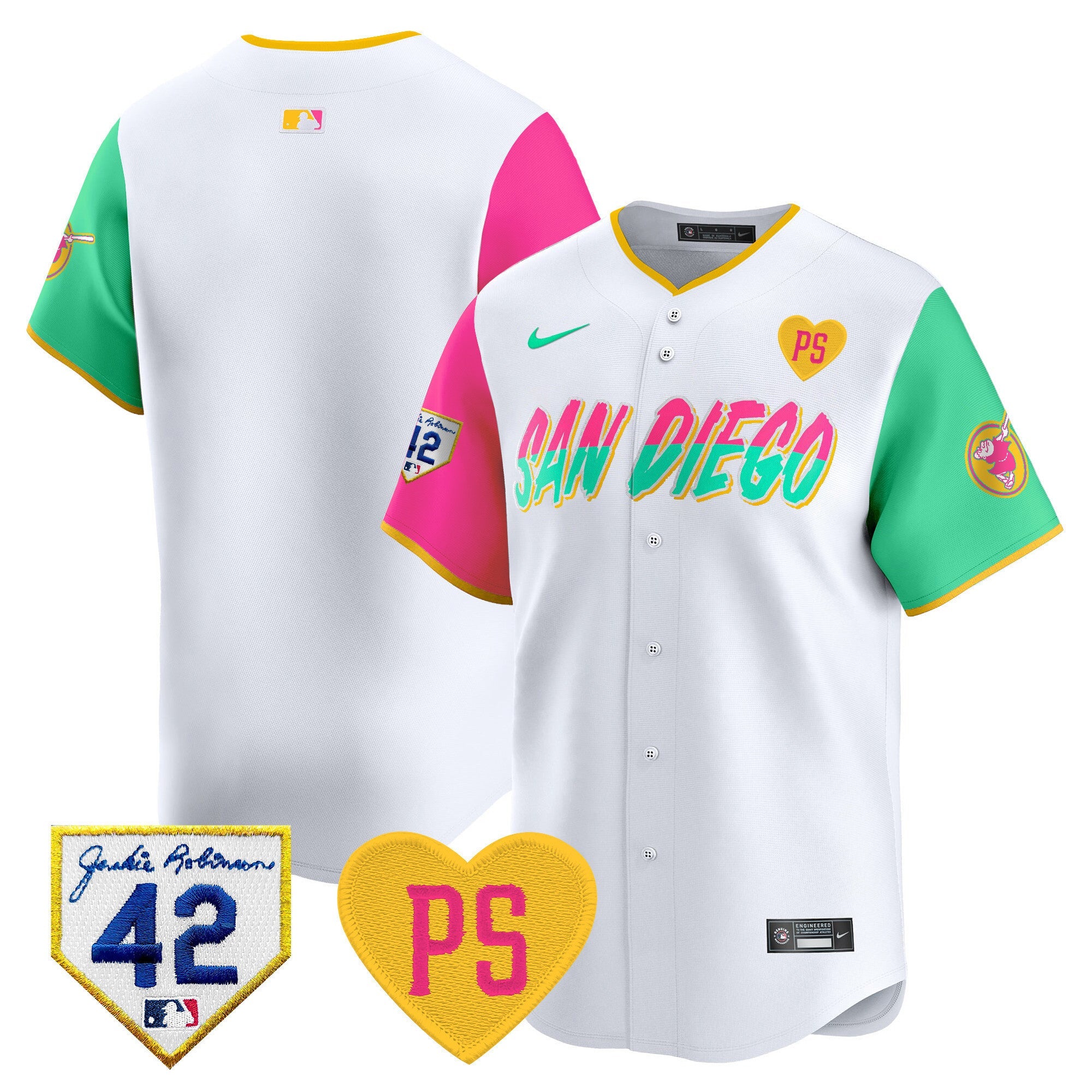 Men's Padres 2024 "for Peter" & Robinson Patch Vapor Premier Limited Jersey ?All Stitched