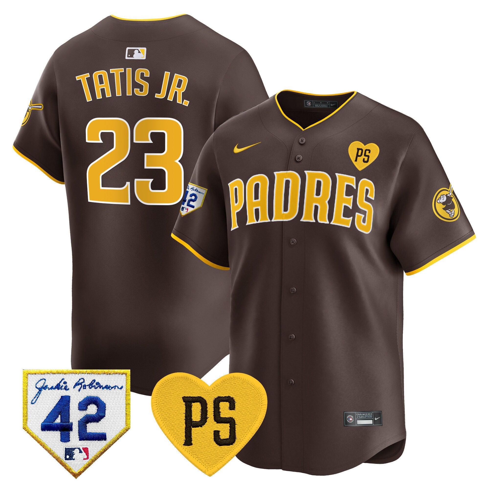 Men's Padres 2024 "for Peter" & Robinson Patch Vapor Premier Limited Jersey ?All Stitched