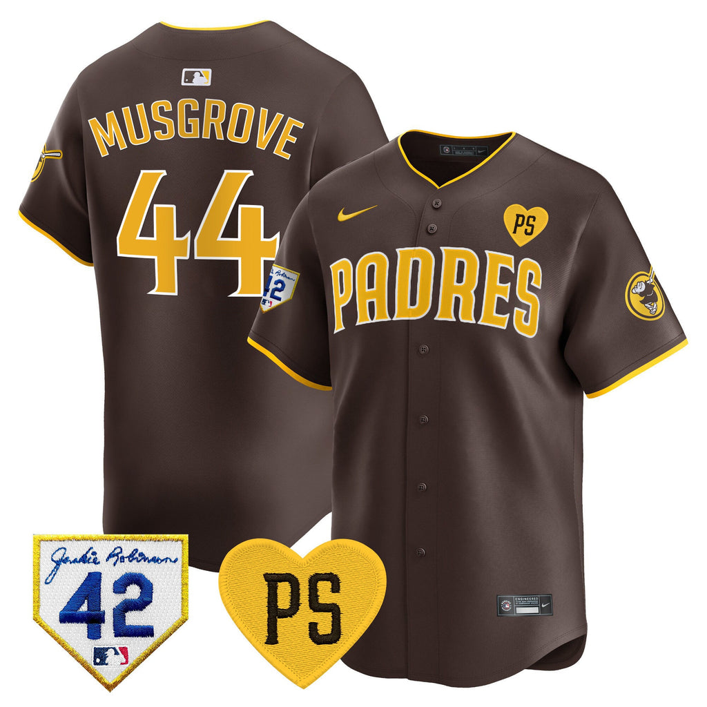 Men's Padres 2024 "for Peter" & Robinson Patch Vapor Premier Limited Jersey ?All Stitched