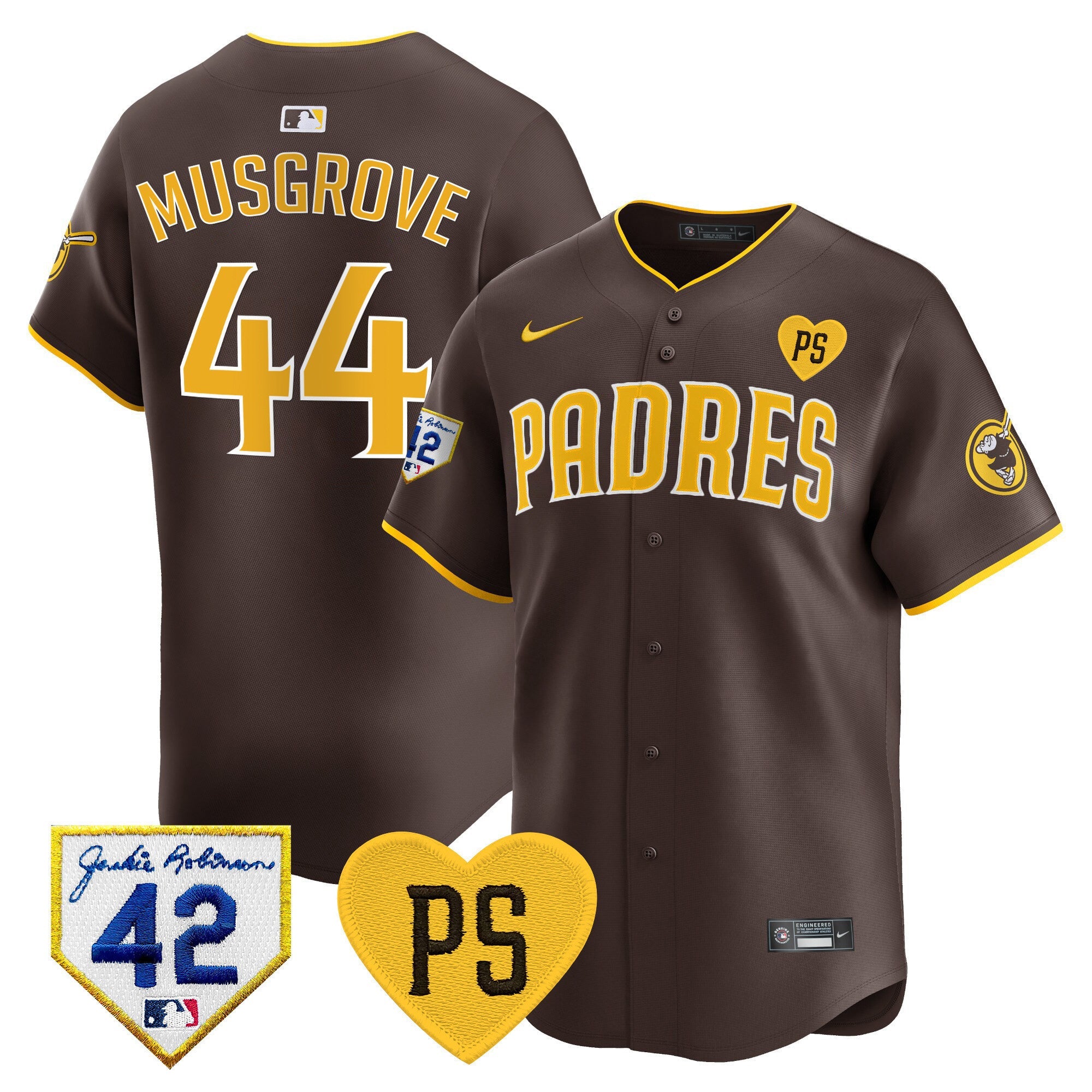 Men's Padres 2024 "for Peter" & Robinson Patch Vapor Premier Limited Jersey ?All Stitched