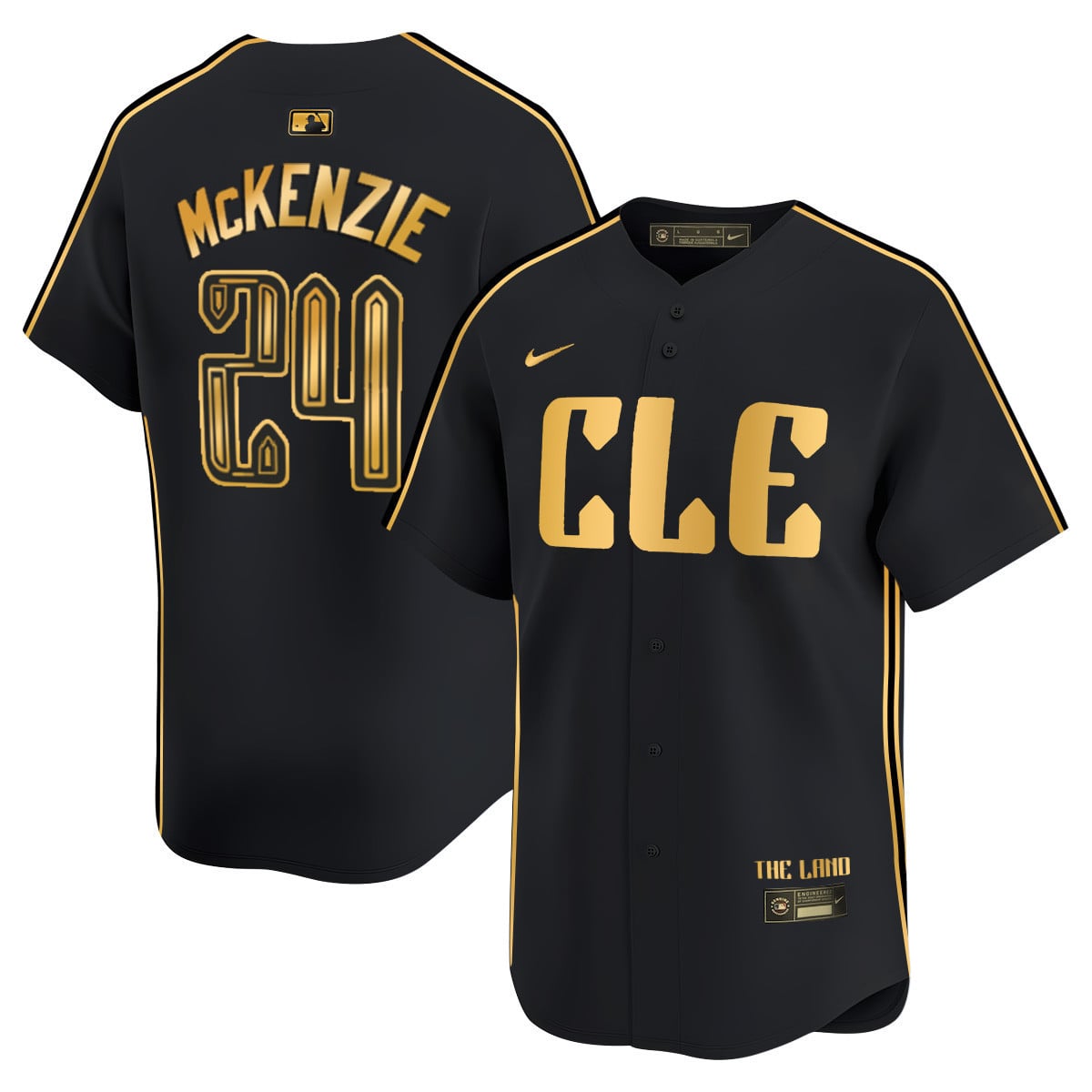 Cleveland Guardians Navy 2024 City Connect Limited Jersey TLA - Stitched