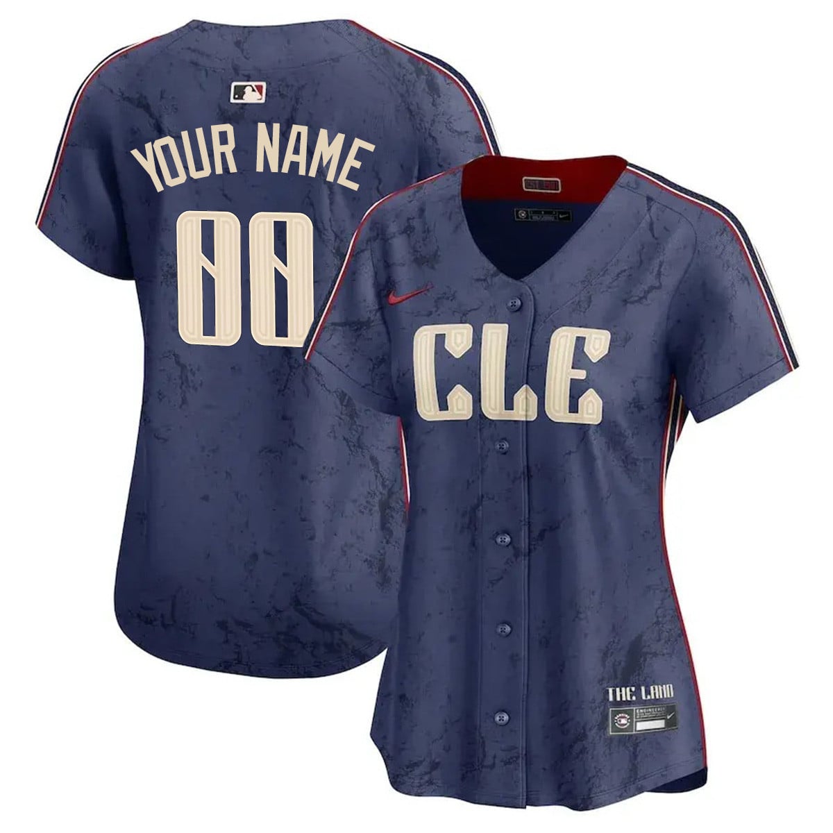 Women Cleveland Guardians Navy 2024 City Connect Limited Jersey TLA - Stitched
