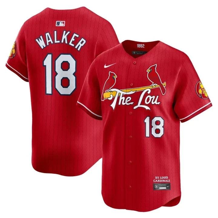 Men's St. Louis Cardinals Red 2024 City Connect Limited Jersey TLA - All Stitched
