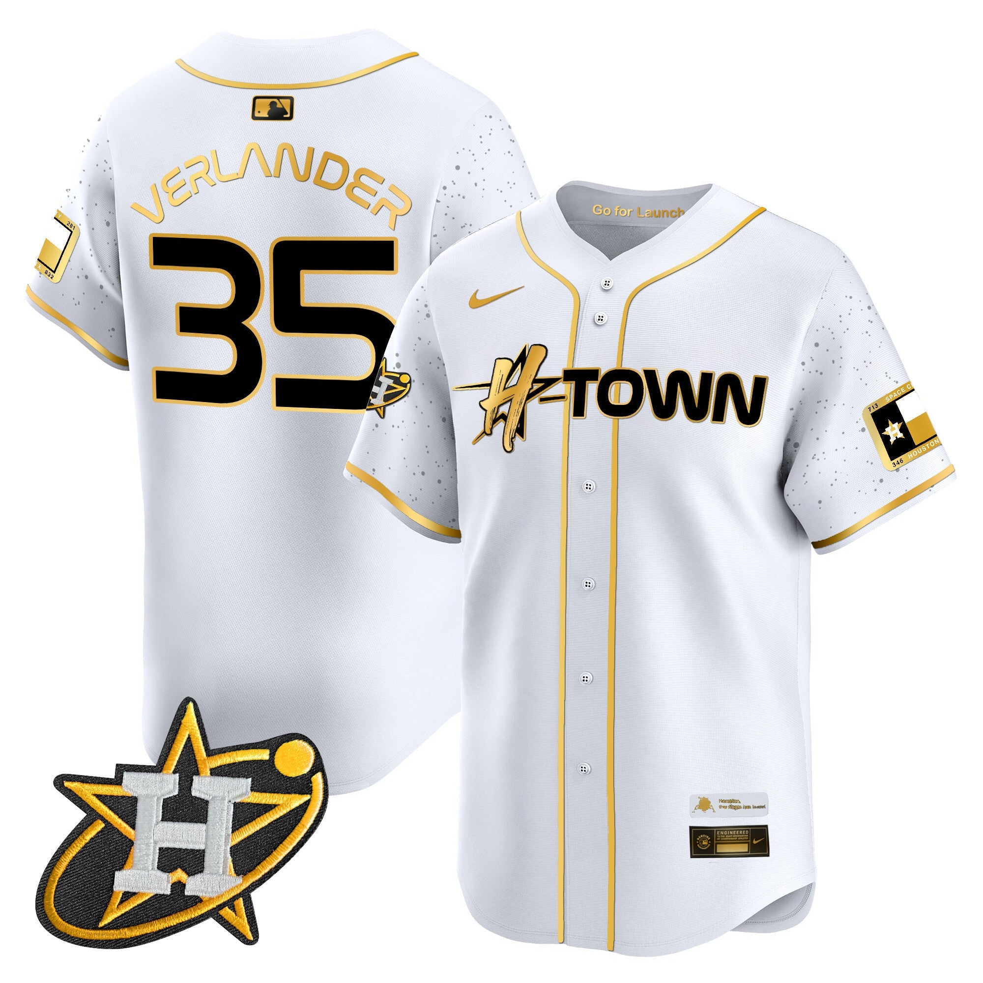 Men's Astros 2024 Space City H-Town Vapor Premier Limited Jersey - All Stitched