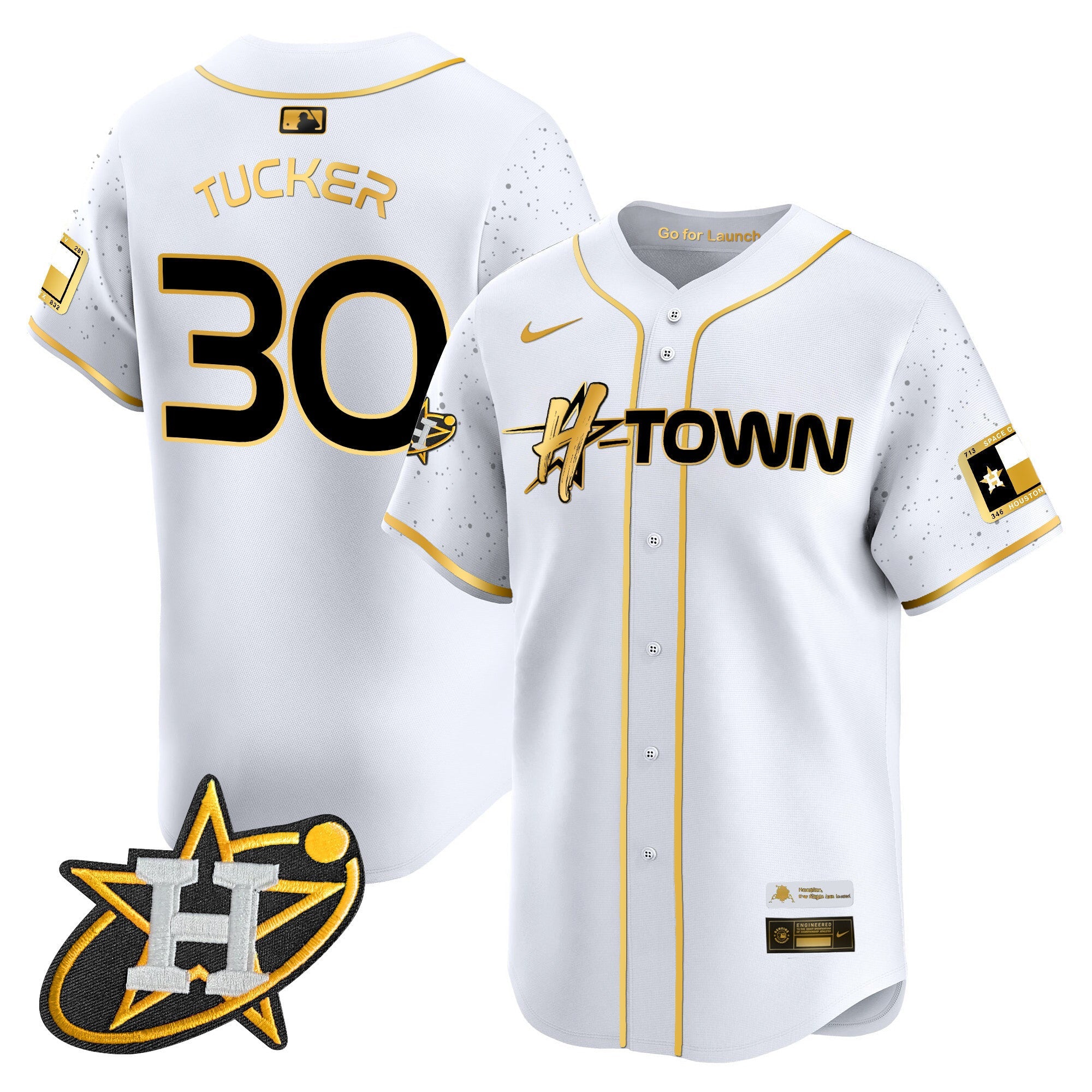 Men's Astros 2024 Space City H-Town Vapor Premier Limited Jersey - All Stitched