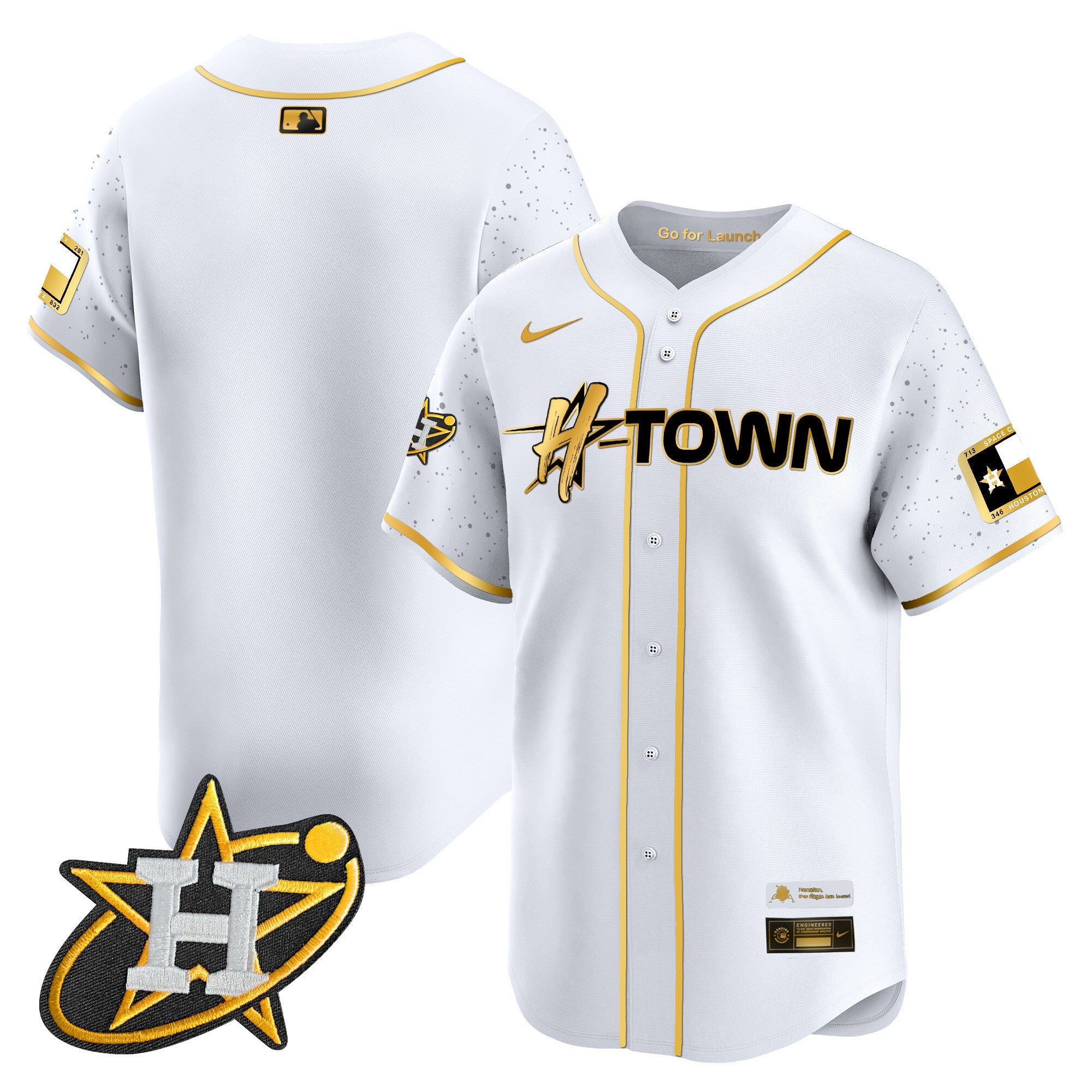 Men's Astros 2024 Space City H-Town Vapor Premier Limited Jersey - All Stitched