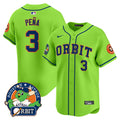 Men's Astros Orbit Patch Vapor Premier Limited Jersey - All Stitched