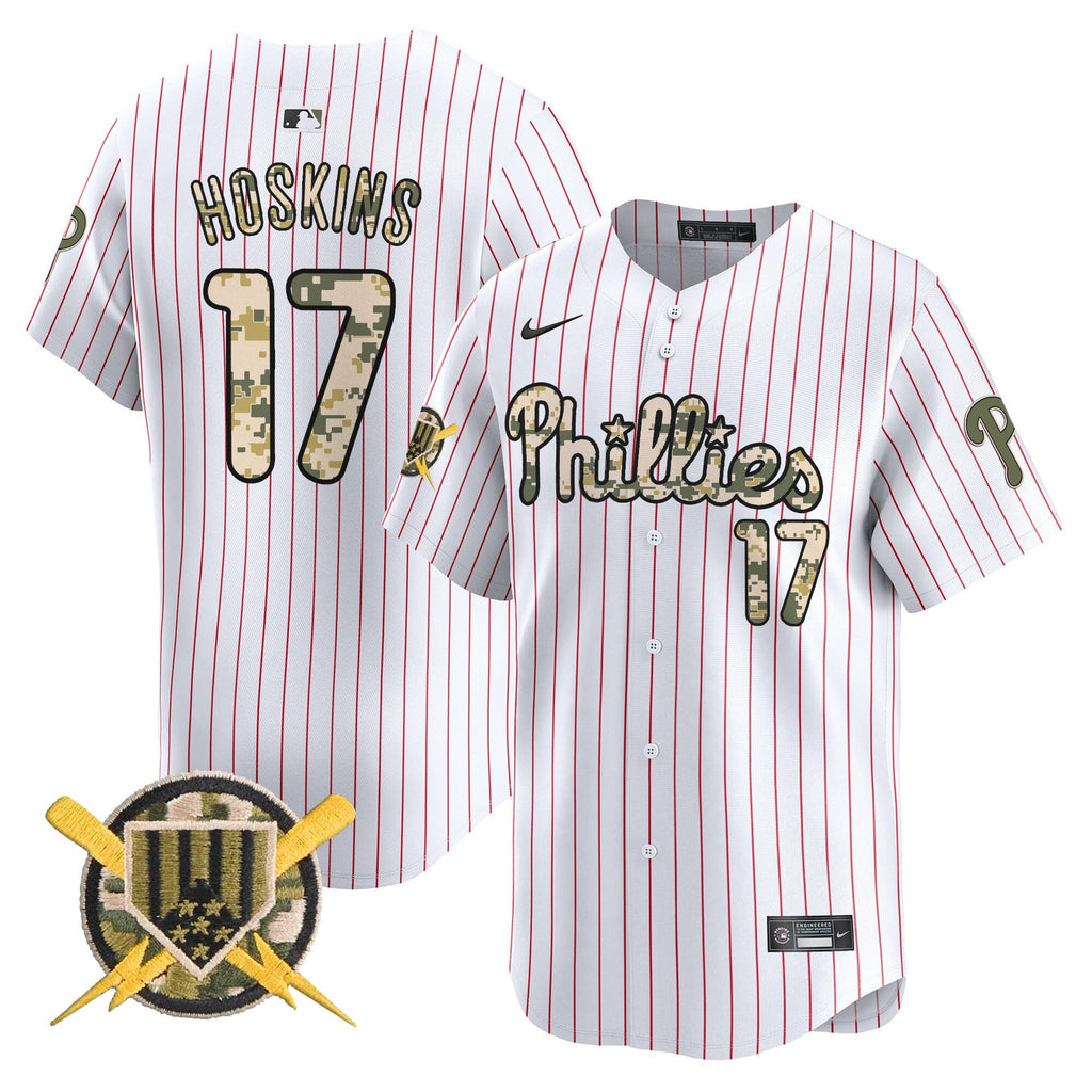 Men's Phillies Armed Forces Day Vapor Premier Limited Jersey - All Stitched