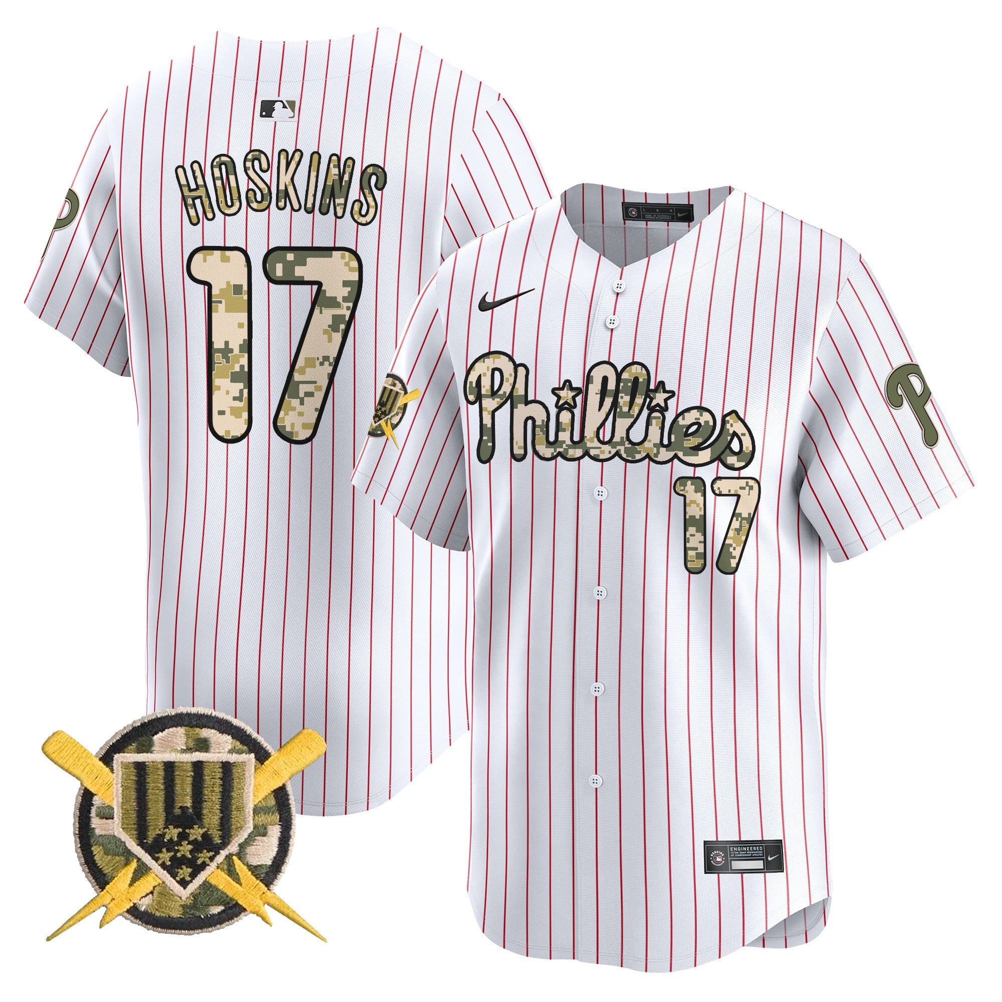 Men's Phillies Armed Forces Day Vapor Premier Limited Jersey - All Stitched