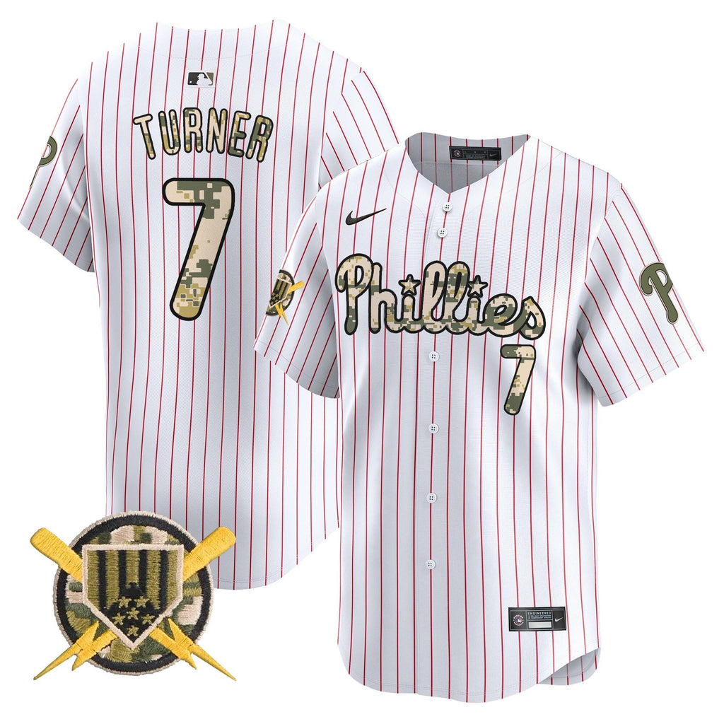 Men's Phillies Armed Forces Day Vapor Premier Limited Jersey - All Stitched