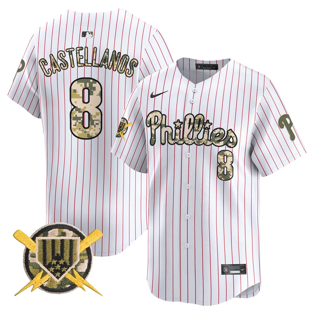 Men's Phillies Armed Forces Day Vapor Premier Limited Jersey - All Stitched