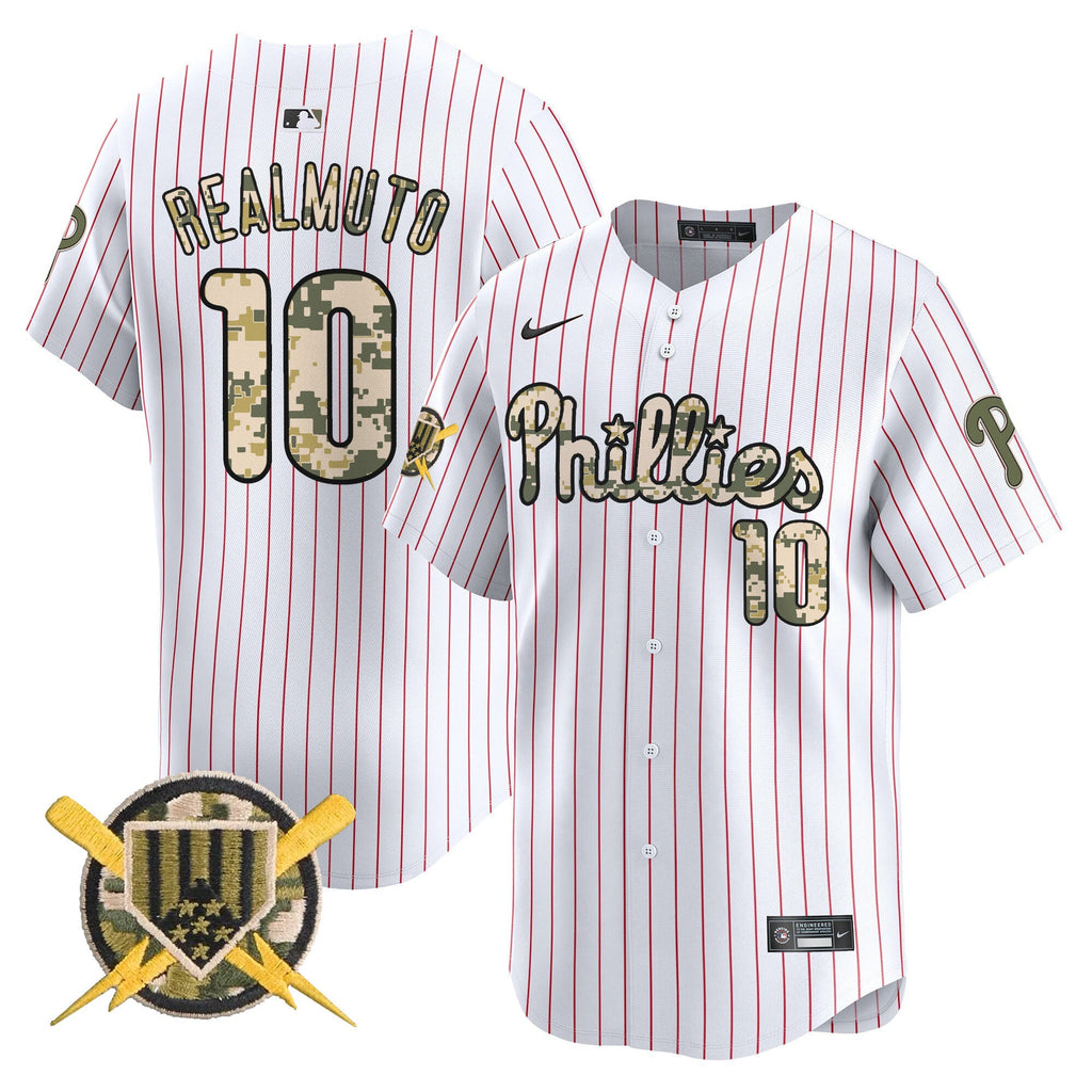 Men's Phillies Armed Forces Day Vapor Premier Limited Jersey - All Stitched