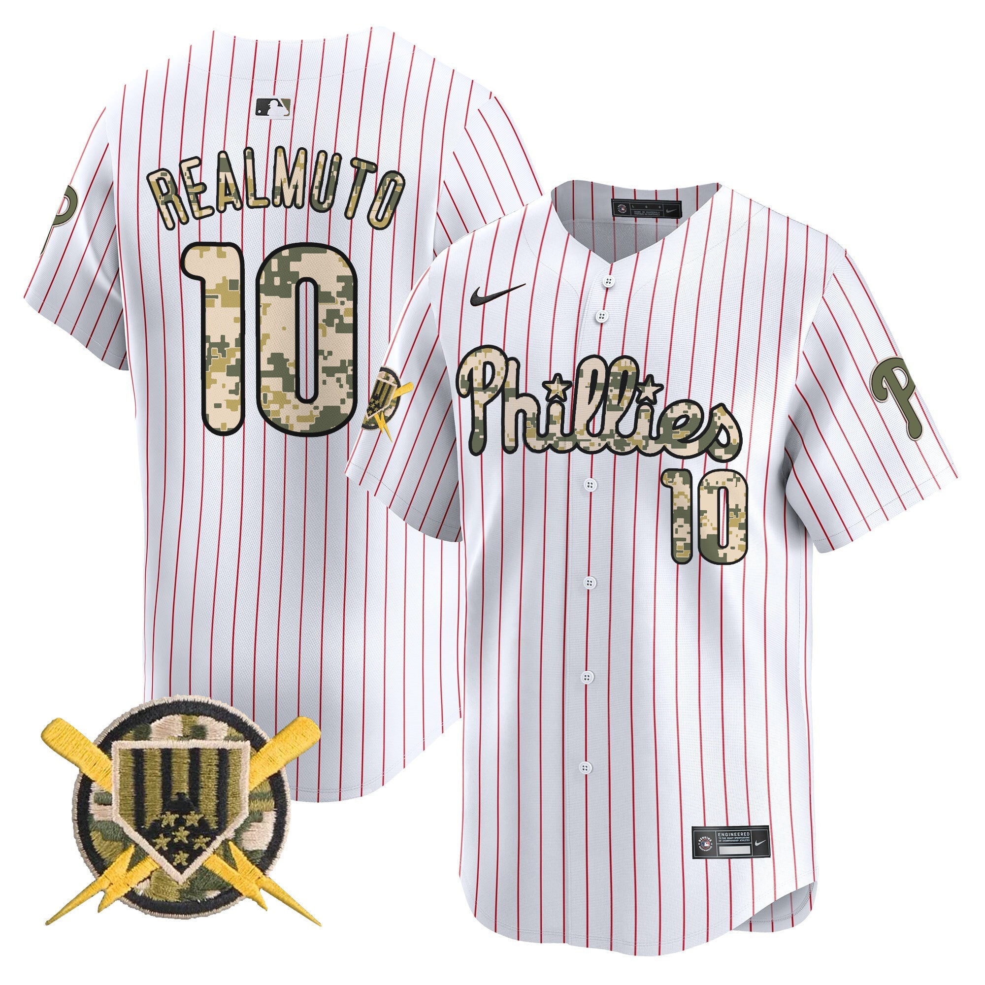 Men's Phillies Armed Forces Day Vapor Premier Limited Jersey - All Stitched