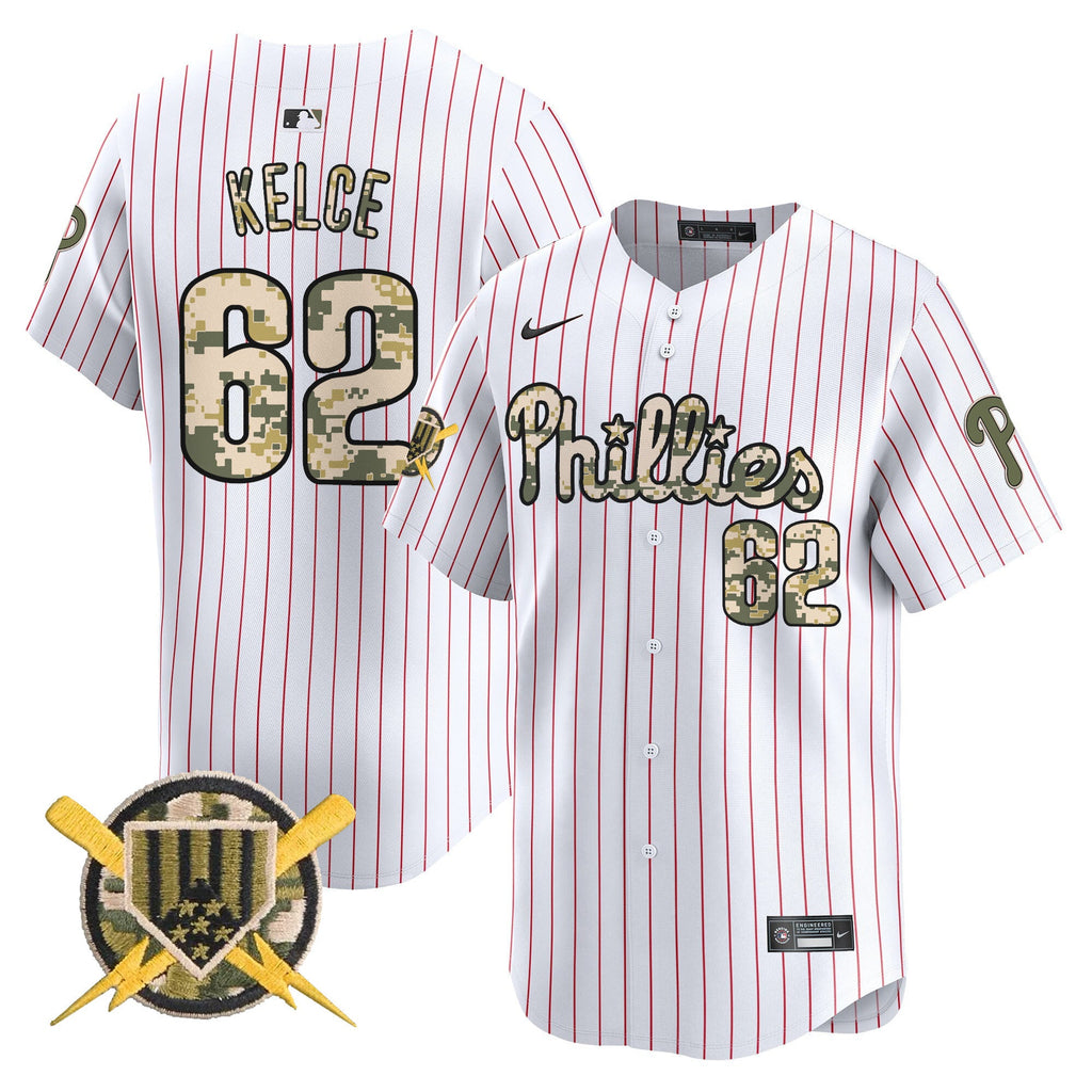 Men's Phillies Armed Forces Day Vapor Premier Limited Jersey - All Stitched
