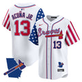 Men's Atlanta Braves 2024 Independence Day Vapor Premier Limited Jersey V2 - All Stitched