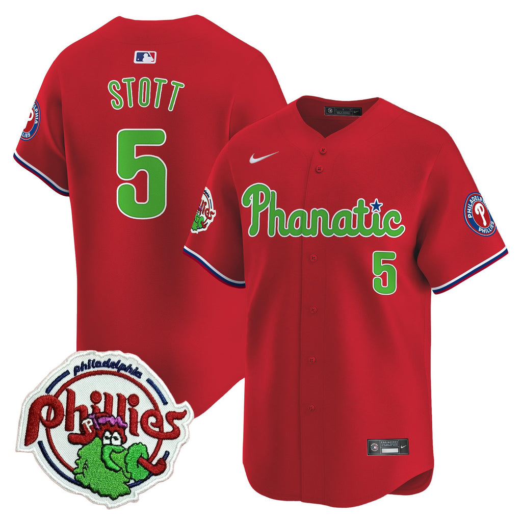 Men's Phillies Phanatic Patch Vapor Premier Limited Jersey - All Stitched