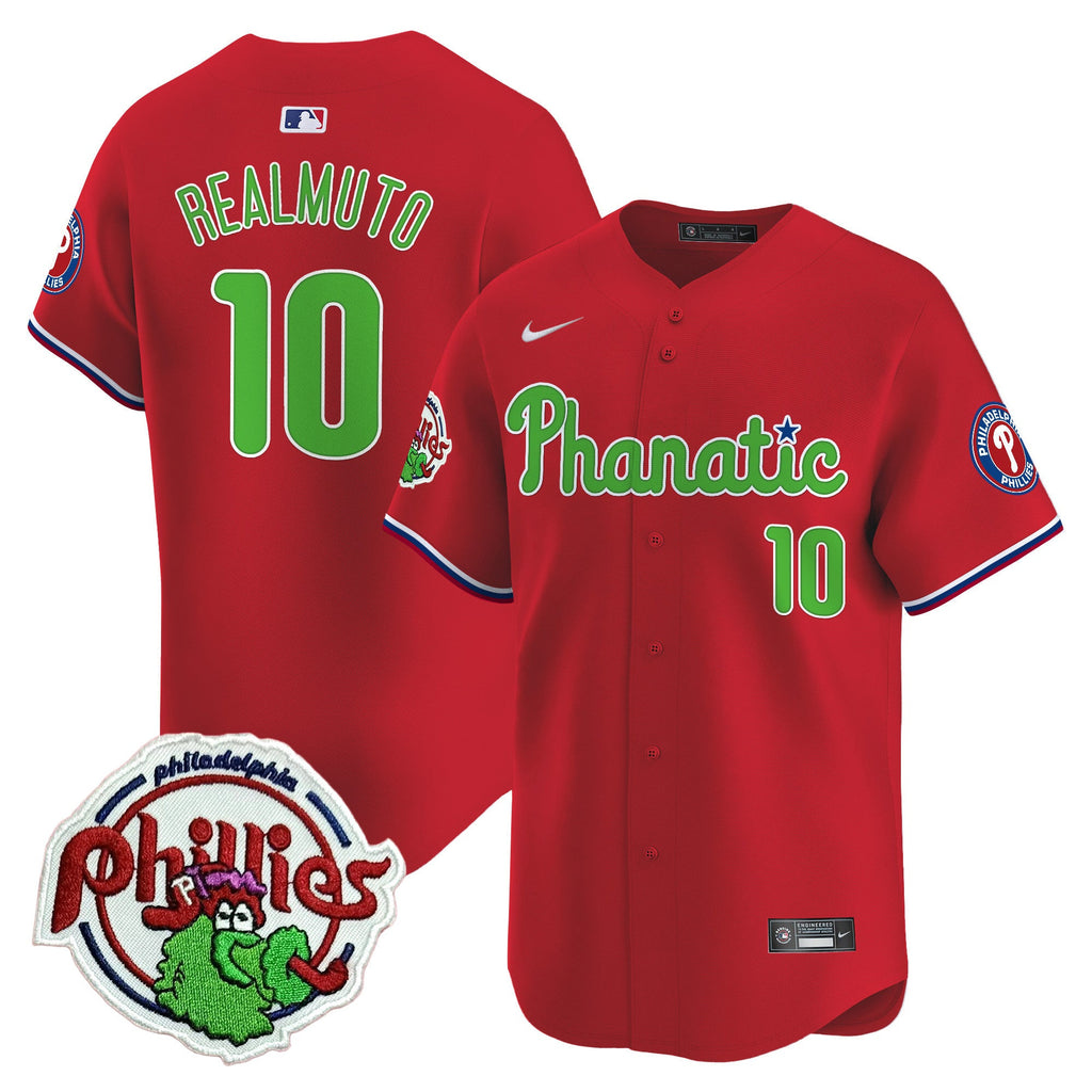 Men's Phillies Phanatic Patch Vapor Premier Limited Jersey - All Stitched