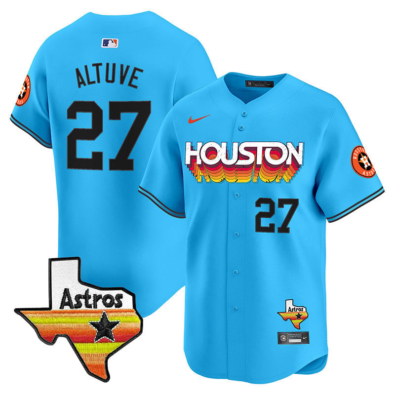 Men's Astros Throwback Style Vapor Premier Limited Jersey - All Stitched