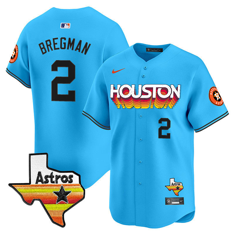 Men's Astros Throwback Style Vapor Premier Limited Jersey - All Stitched