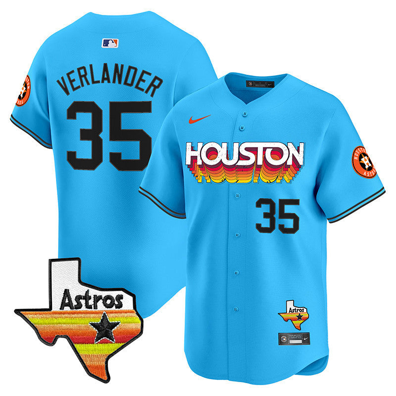 Men's Astros Throwback Style Vapor Premier Limited Jersey - All Stitched