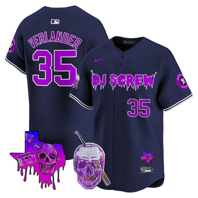 Men's Astros DJ Screw Vapor Premier Limited Jersey - All Stitched