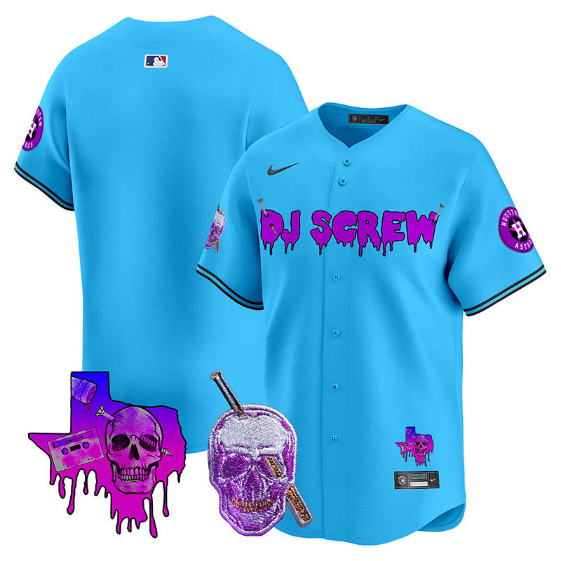 Men's Astros DJ Screw Vapor Premier Limited Jersey - All Stitched