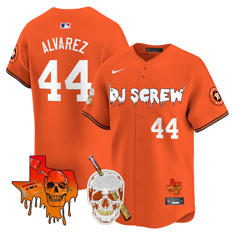 Men's Astros DJ Screw Vapor Premier Limited Jersey V2 - All Stitched