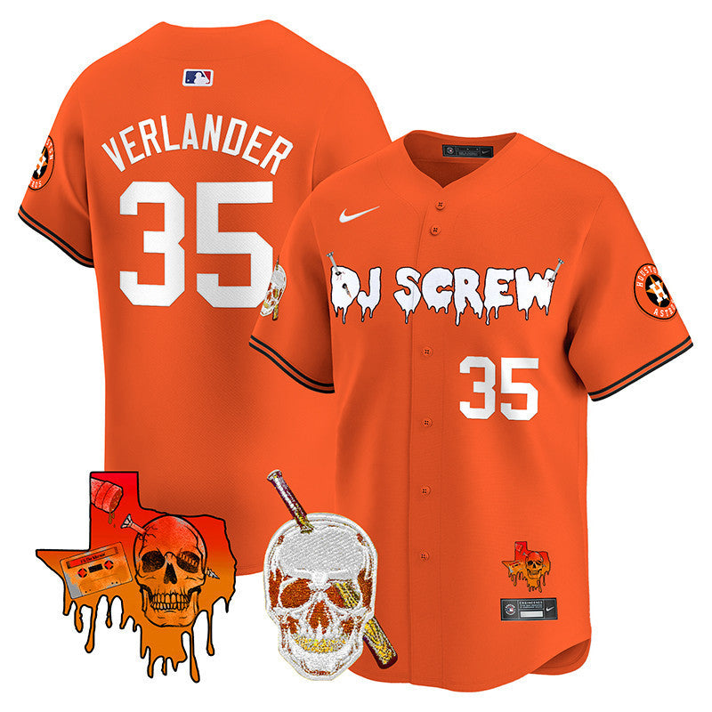 Men's Astros DJ Screw Vapor Premier Limited Jersey V2 - All Stitched
