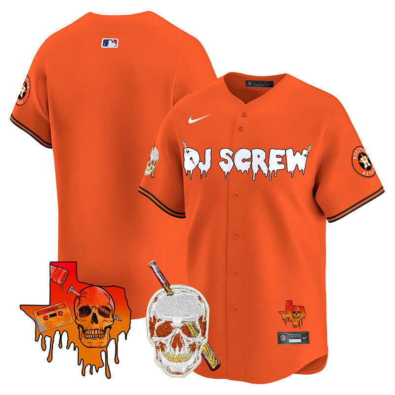 Men's Astros DJ Screw Vapor Premier Limited Jersey V2 - All Stitched
