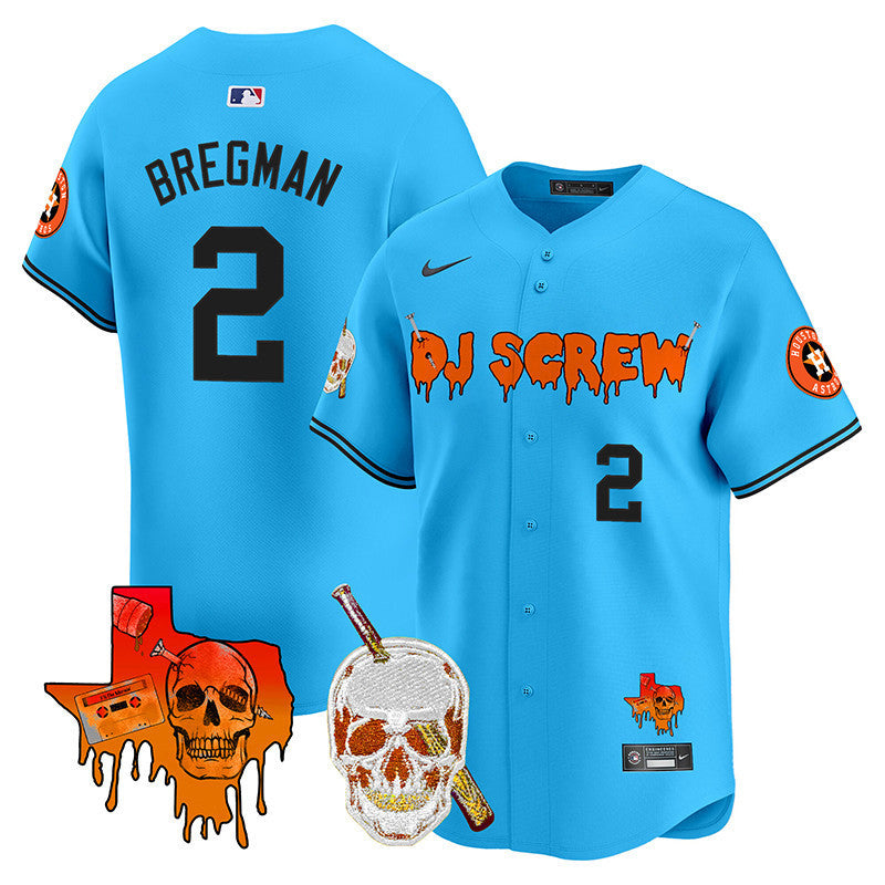 Men's Astros DJ Screw Vapor Premier Limited Jersey V2 - All Stitched