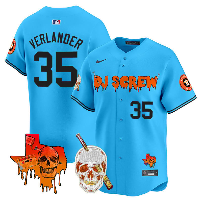 Men's Astros DJ Screw Vapor Premier Limited Jersey V2 - All Stitched