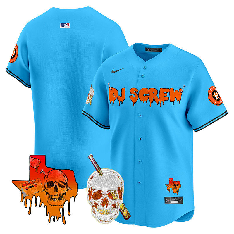 Men's Astros DJ Screw Vapor Premier Limited Jersey V2 - All Stitched